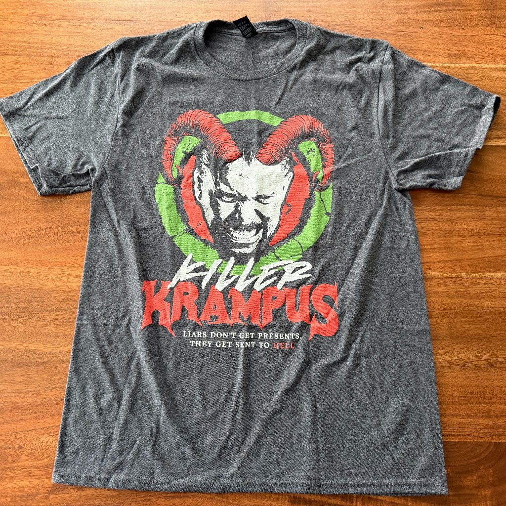 Mens Aew Pwt All Elite Crate Exclusive Killer Kross Krampus TShirt  M